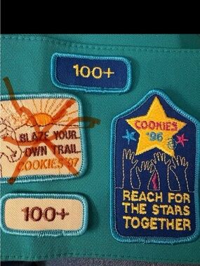 Vintage Girl Scout Patches,GS Cookies